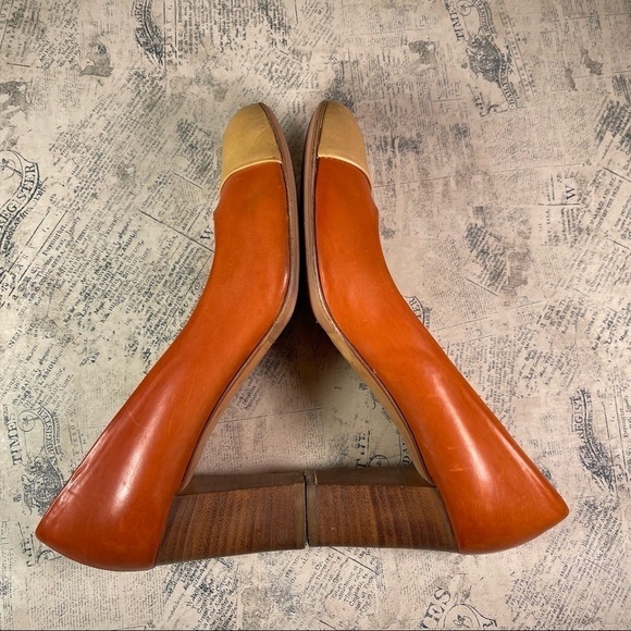 AGL Vero Cuoio Made in Italy Pump Color: Orange/Tan - Picture 7 of 13
